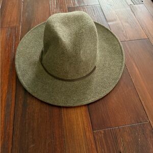 Stylish Olive Green Fedora Hat